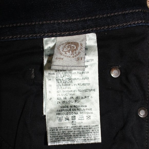 Diesel Buster Men Blue Jeans 0607A  stretch regular slim tapered   W31 L32 - Picture 9 of 12